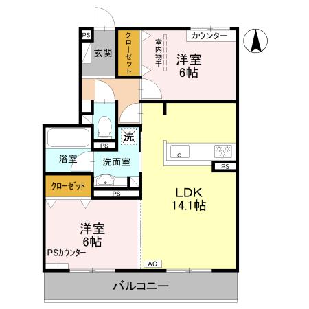 ＪＲ東海道本線 千里丘駅 徒歩11分 3階建 築1年の間取り写真