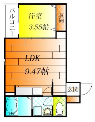 近鉄南大阪線 藤井寺駅 徒歩12分 3階建 築2年の間取り写真