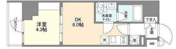 クラリティア浅草橋の間取り写真