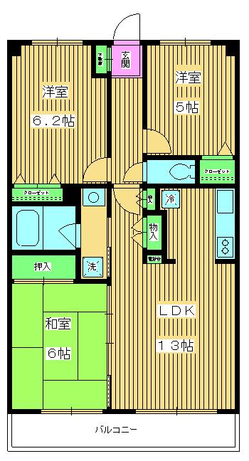 モンドミール和光の間取り