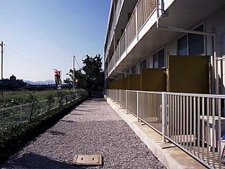 バルコニー　風通しのいいバルコニーです。