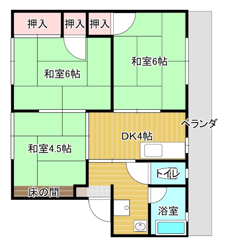 丸隆マンションの間取り