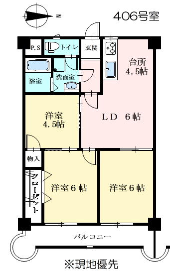 ハイム宮千代の間取り