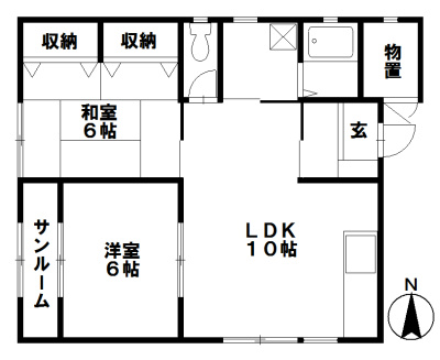 秀ハイムの間取り