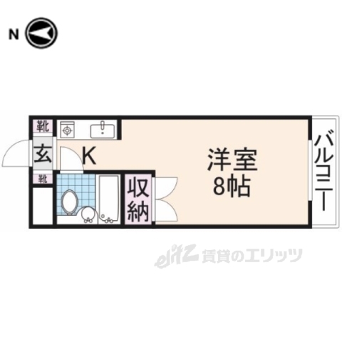 第２万葉学生ハイツの間取り