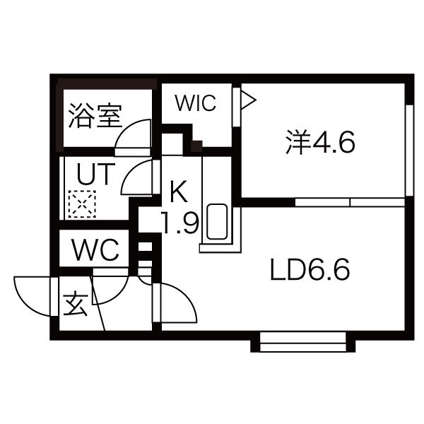 地下鉄南北線 平岸駅 徒歩7分 4階建 築14年の間取り写真