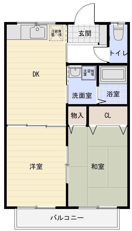 グリーンタウン三柳　Ａの間取り