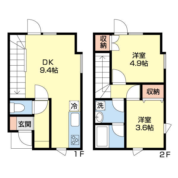 Ｃｈｏｃｏｌａ　１の間取り