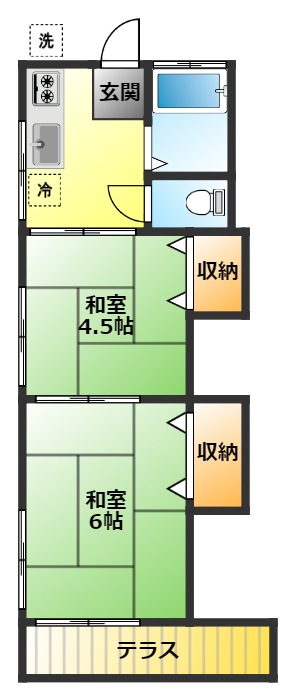 みつ和荘の間取り