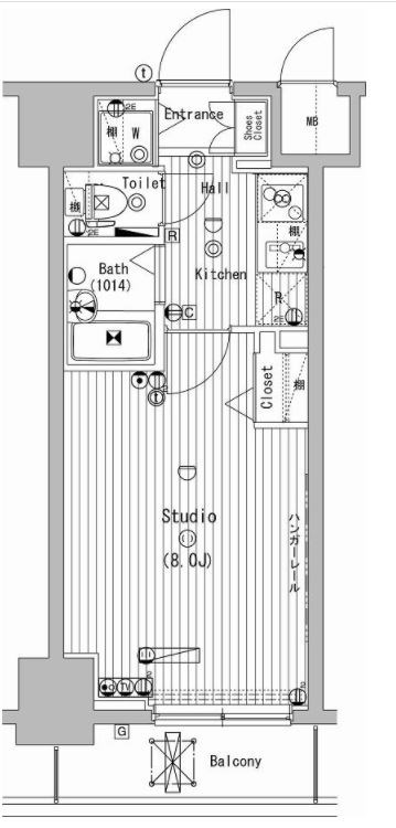 【横浜市南区万世町のマンションの間取り】