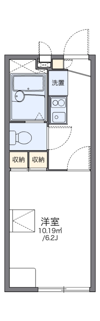 吹田市千里山松が丘のアパートの間取り