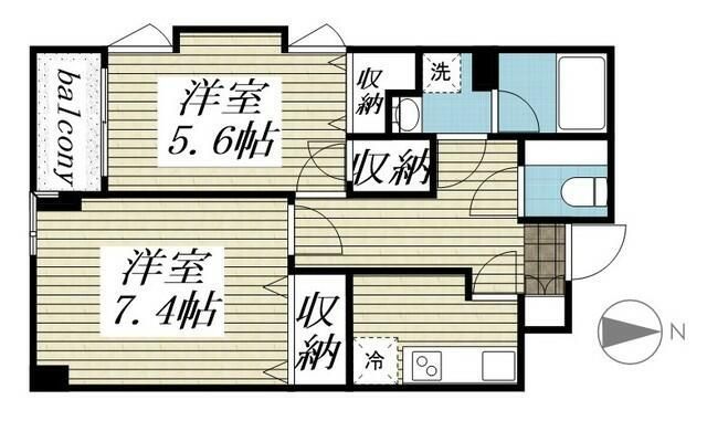 パルテールＩＷＡＳＡＫＩの間取り