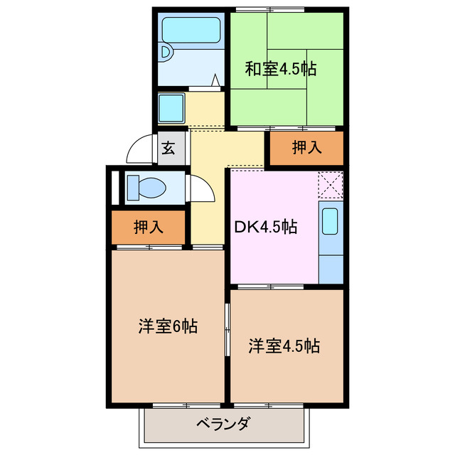 プレジール前山の間取り