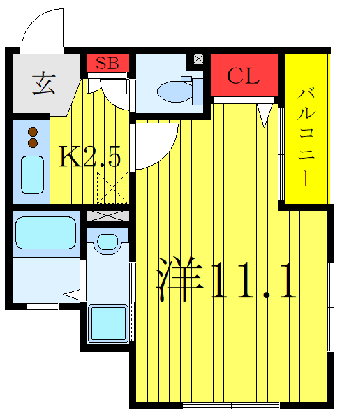 北区王子のマンションの間取り