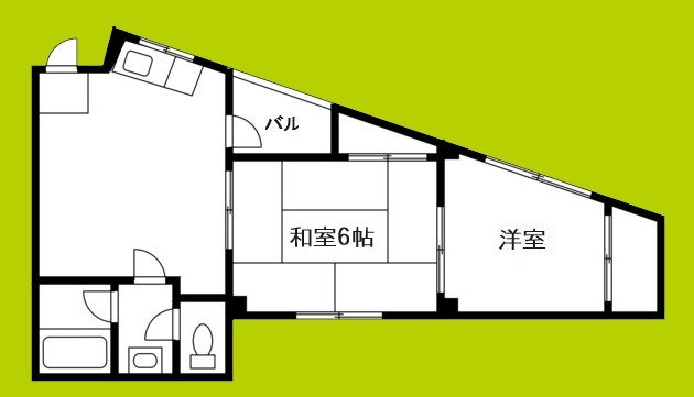 ハイツ駅前の間取り