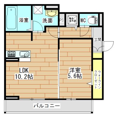 アダージョ富田の間取り