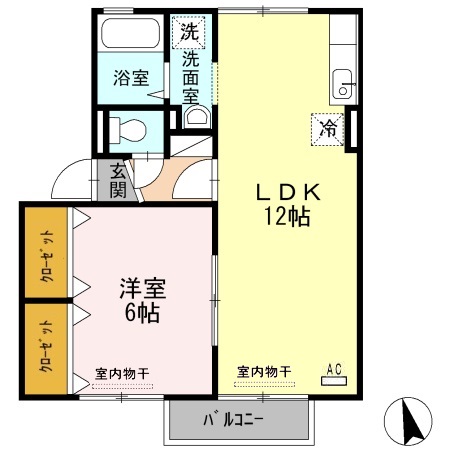 イーストレイクサイドDの間取り