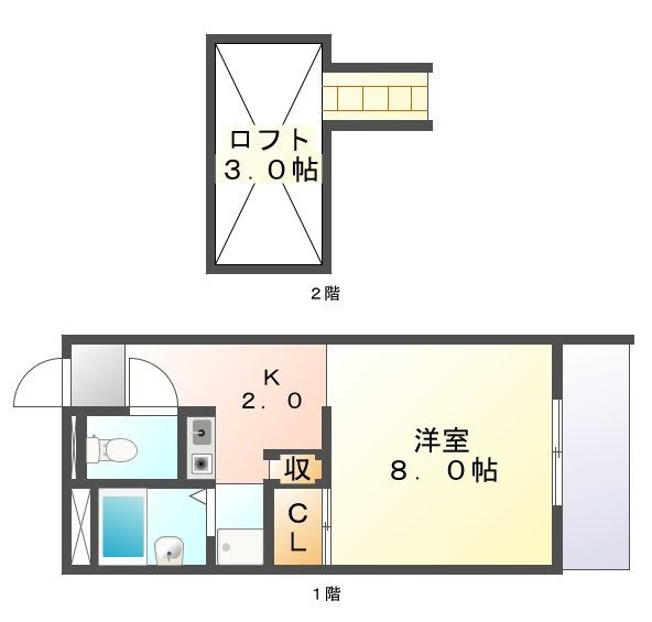 【さぬき市志度のアパートの間取り】