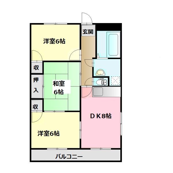 メゾン水主町の間取り