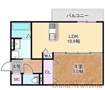 堺市堺区寺地町東のアパートの間取り