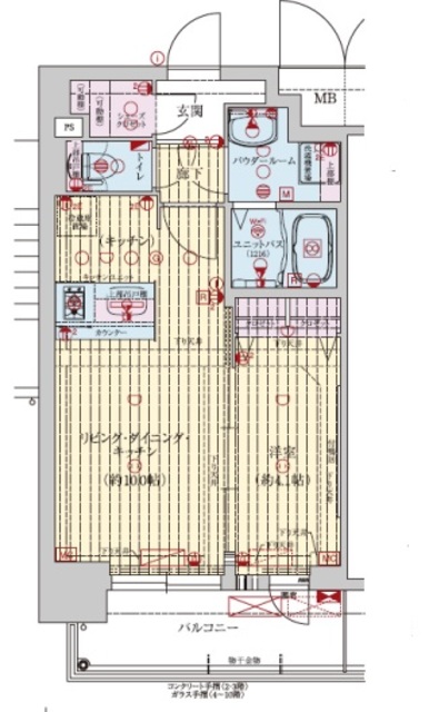 プレサンス新大阪イオリアの間取り