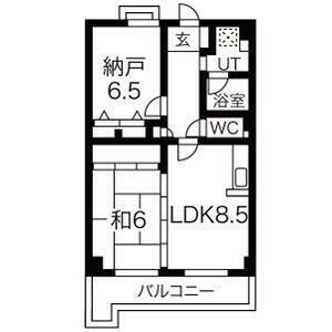 尼崎市常松のマンションの間取り