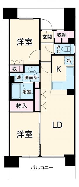 三島市一番町のマンションの間取り