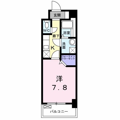 北九州市小倉南区津田新町のマンションの間取り