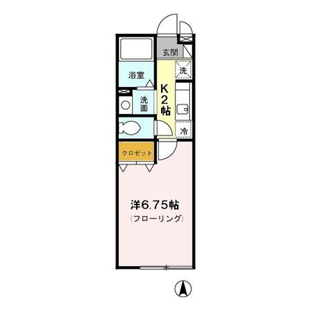 清瀬市梅園のアパートの間取り