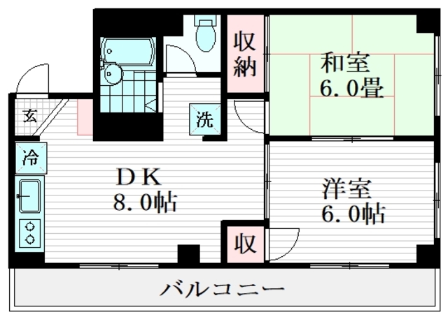 カーサビアンカの間取り