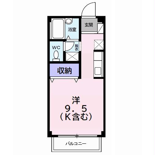 市原市下野のアパートの間取り