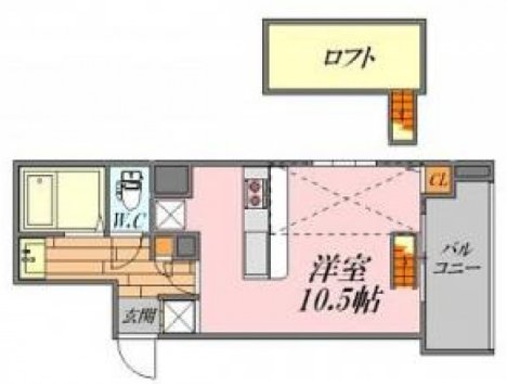 広島市中区東白島町のマンションの間取り