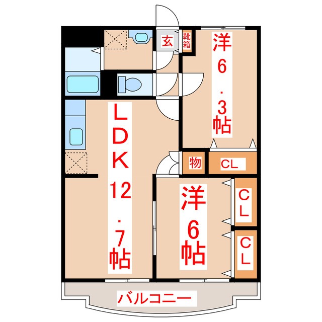 ガーデンハイツ金峰の間取り