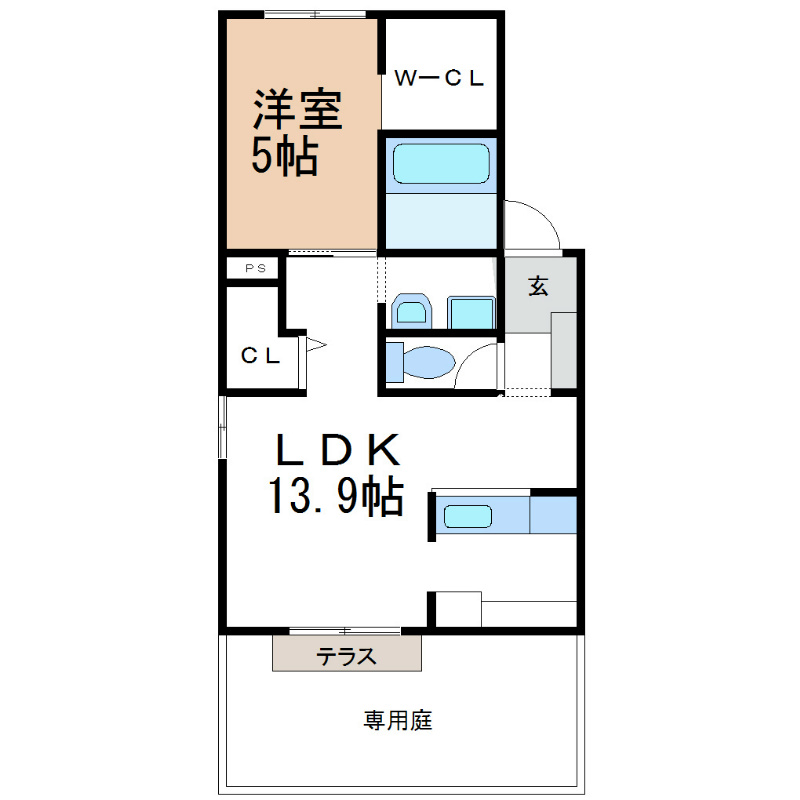 アメニティー住吉　Ｃの間取り