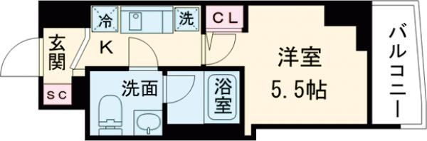 プライマル戸越銀座の間取り