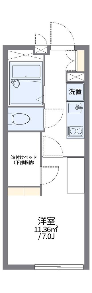 レオパレスシルバ　コートの間取り