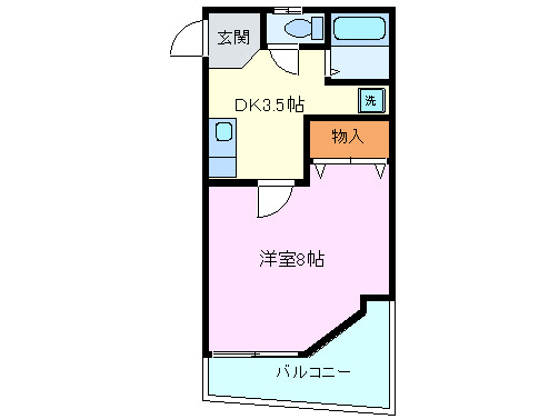 三島市大社町のマンションの間取り