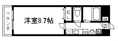 パルティール四条の間取り