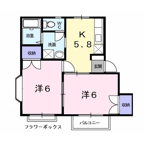 ガーデンハイツ小林の間取り