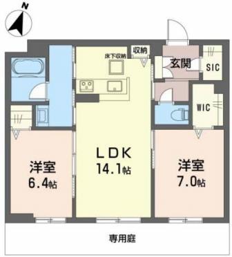 【神戸市垂水区桃山台のマンションの間取り】