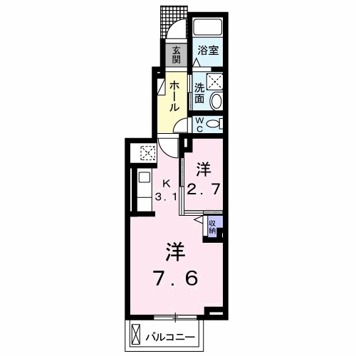 [家電付き] レットイットビィ1の間取り