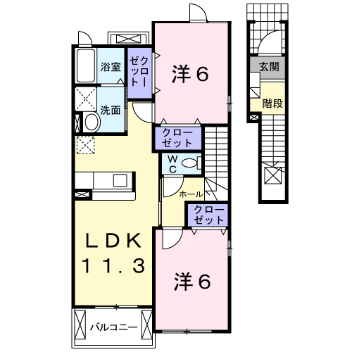 エスポワールの間取り