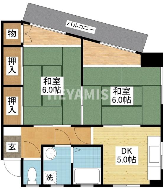 長崎市三和町のマンションの間取り