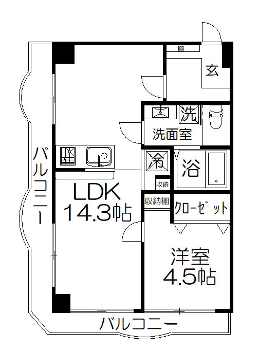 さかえビルの間取り