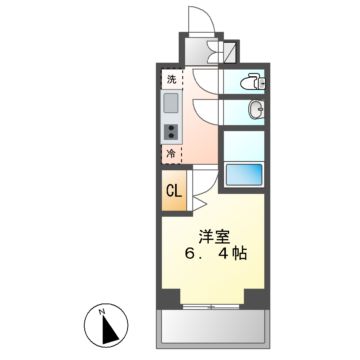 プレサンス広小路通今池の間取り