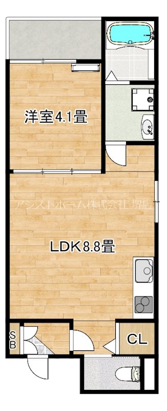 エスペランサ浅香山の間取り