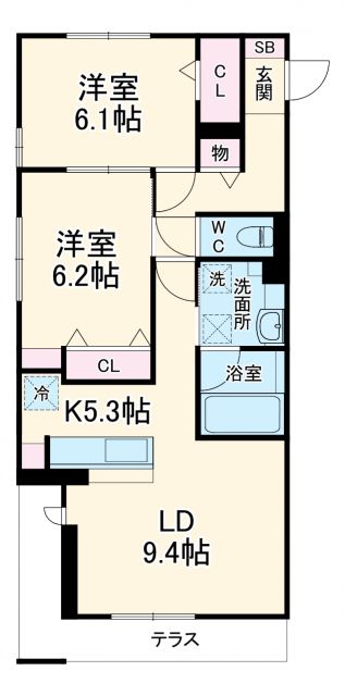 ヴィアレットVIIIの間取り