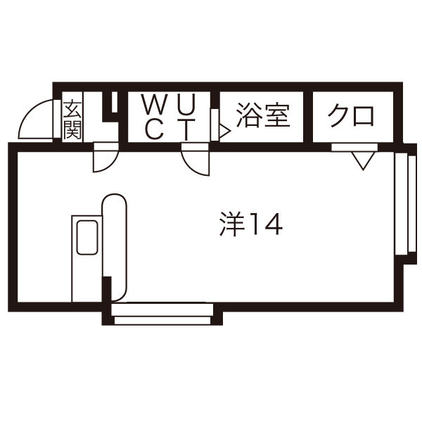 札幌市厚別区厚別南のアパートの間取り