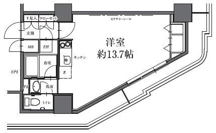 世田谷区駒沢のマンションの間取り