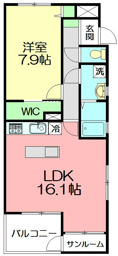 藤沢市大庭のマンションの間取り